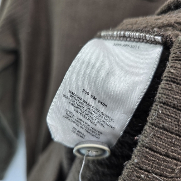 Columbia Pullover Mens Large Brown Fleece Henley Button Chocolate Vintage - Picture 8 of 10